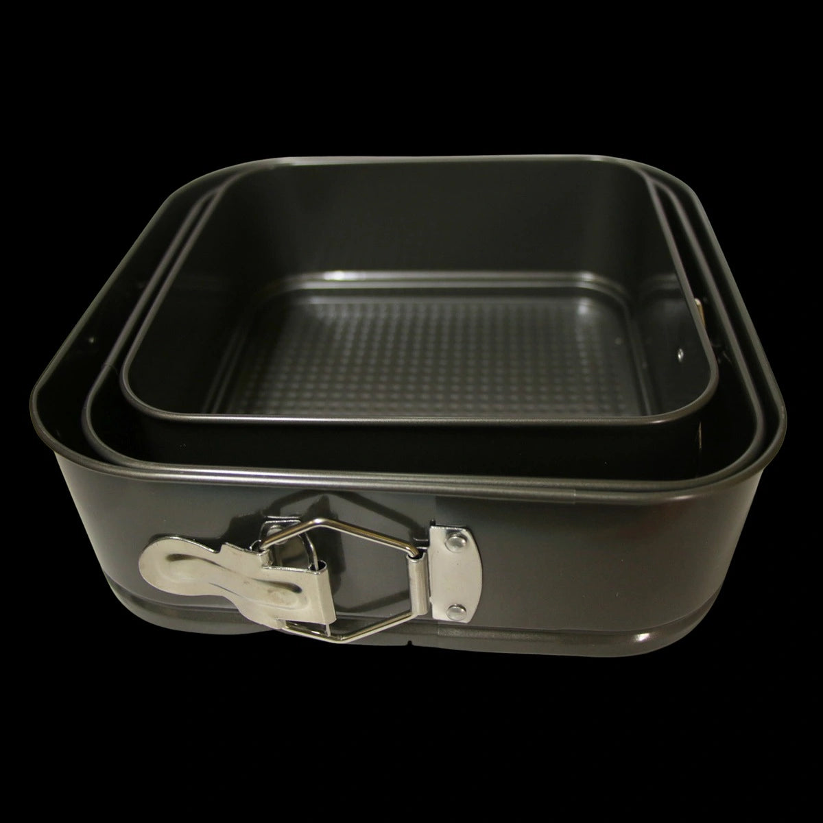 Non Stick Cake Tin Square Lockable (3pcs set)