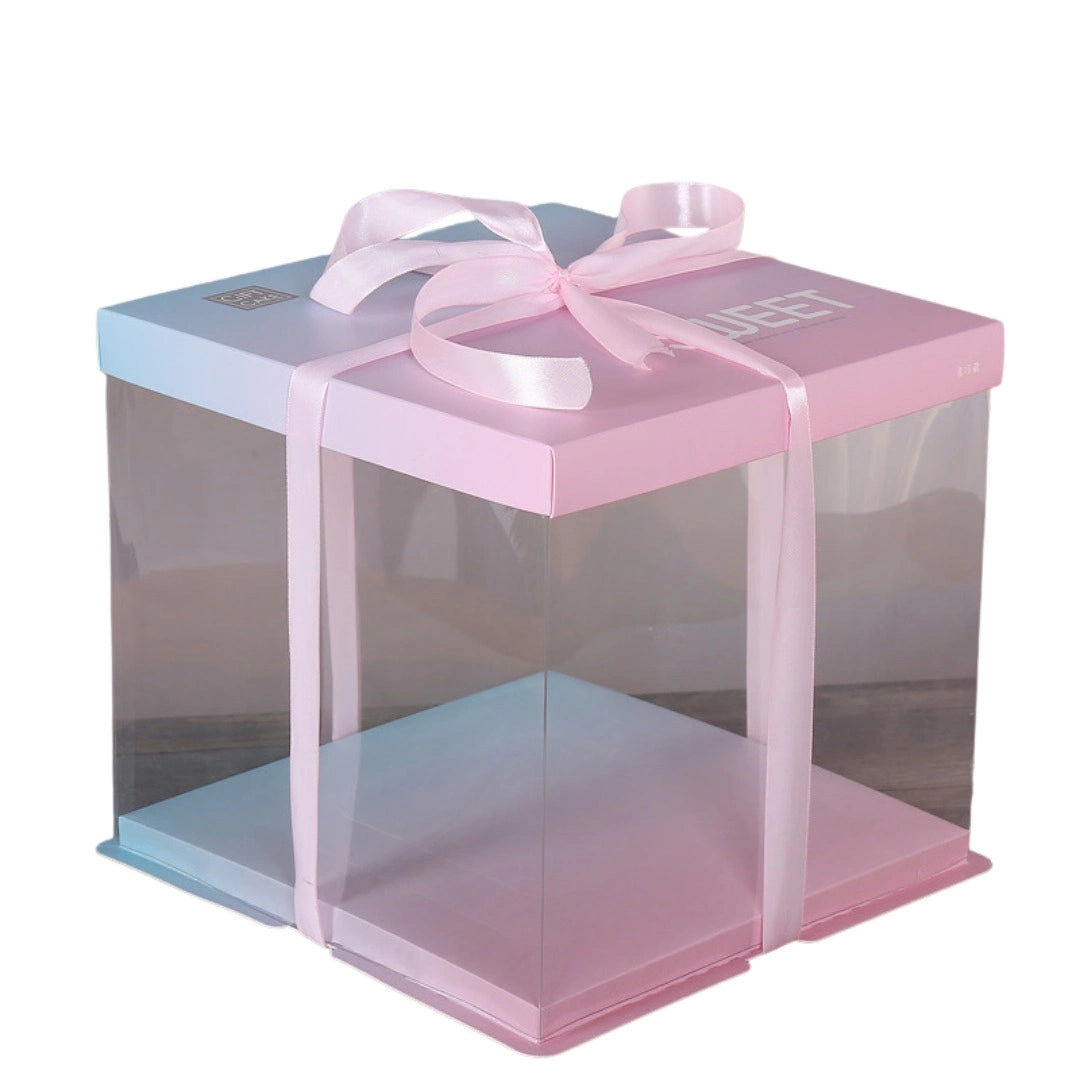 Transparent Plastic Cake Box