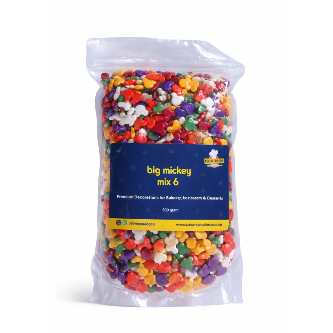 Baker's Creation Cake Sprinkles Big Mickey Mix (500 g)