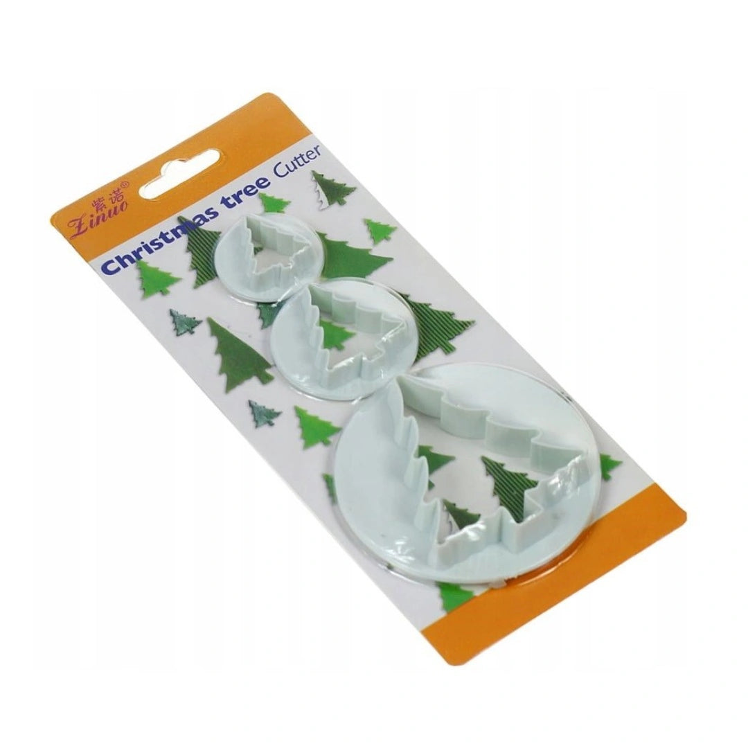 Christmas Tree Plastic Cutter (Set of 3)