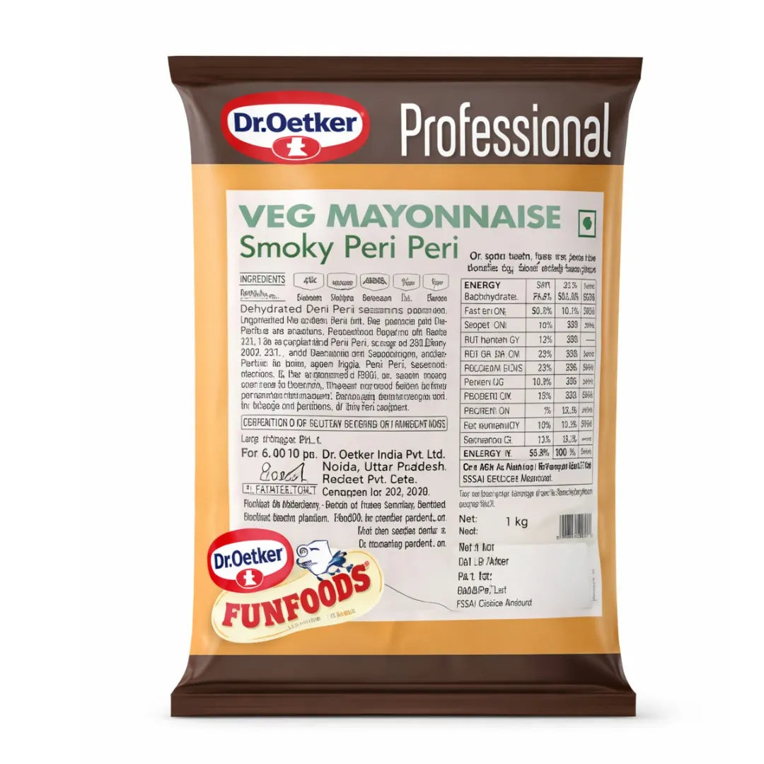 Dr. Oetker Funfoods Veg Mayonnaise Smoky Peri Peri (1 kg)