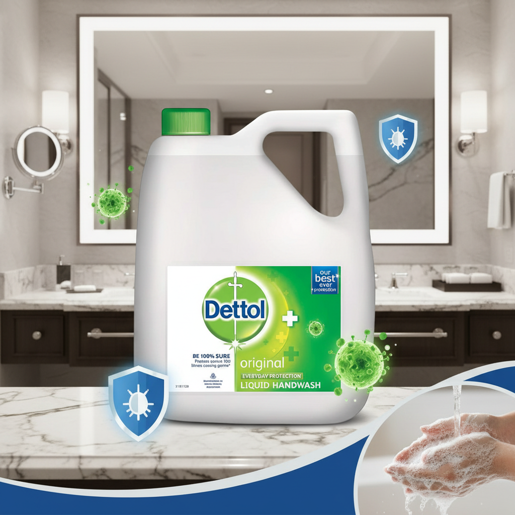 Dettol Hand Wash 5 liter bulk container antibacterial liquid soap for hotels hospitals restaurants commercial use Nepal wholesale Kathmandu