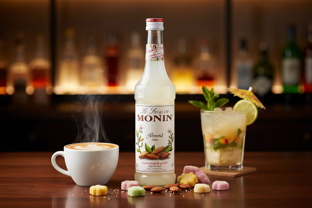 Monin Almond Syrup 700ml - Premium Coffee & Cocktail Syrup | Nepal