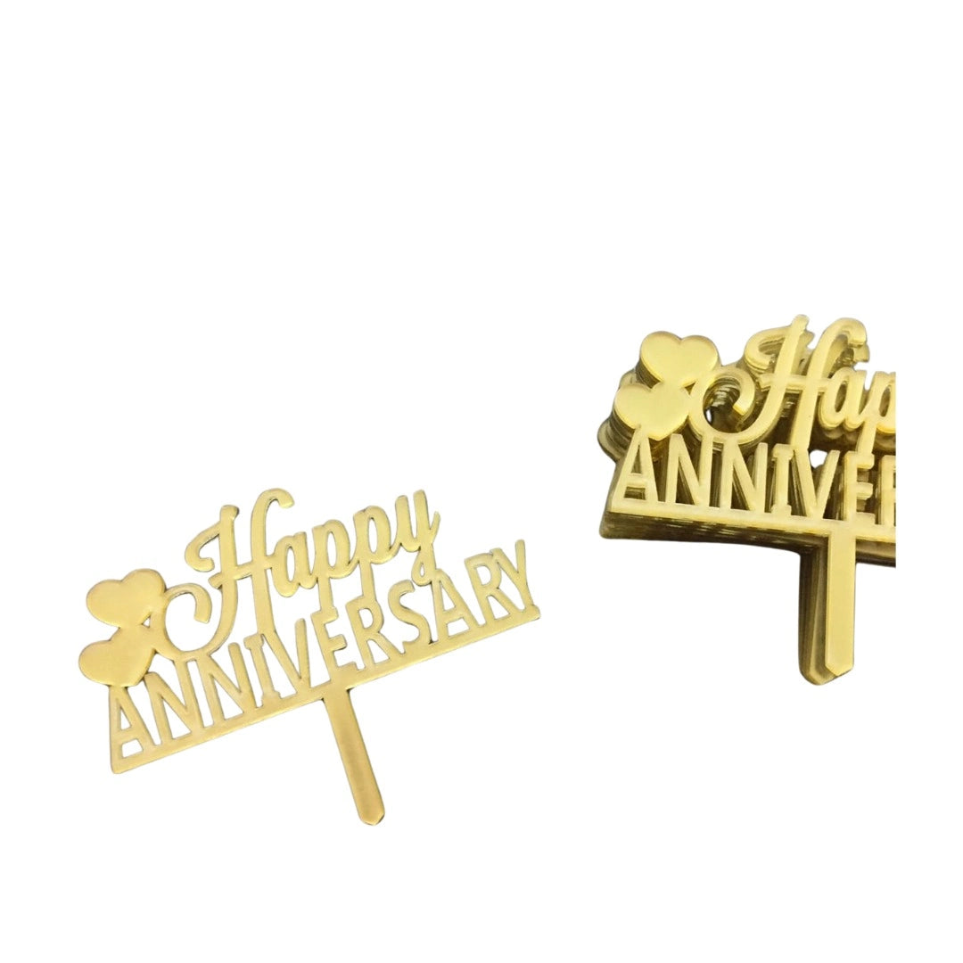 Happy Anniversary Cake Decoration Topper