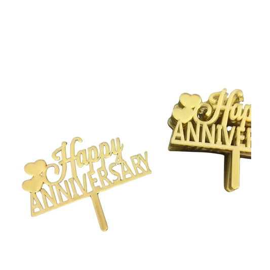 Happy Anniversary Cake Decoration Topper