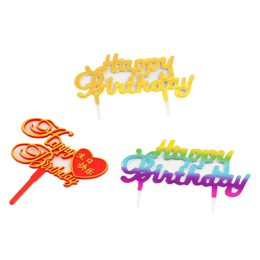 Happy Birthday Cake Decoration Topper