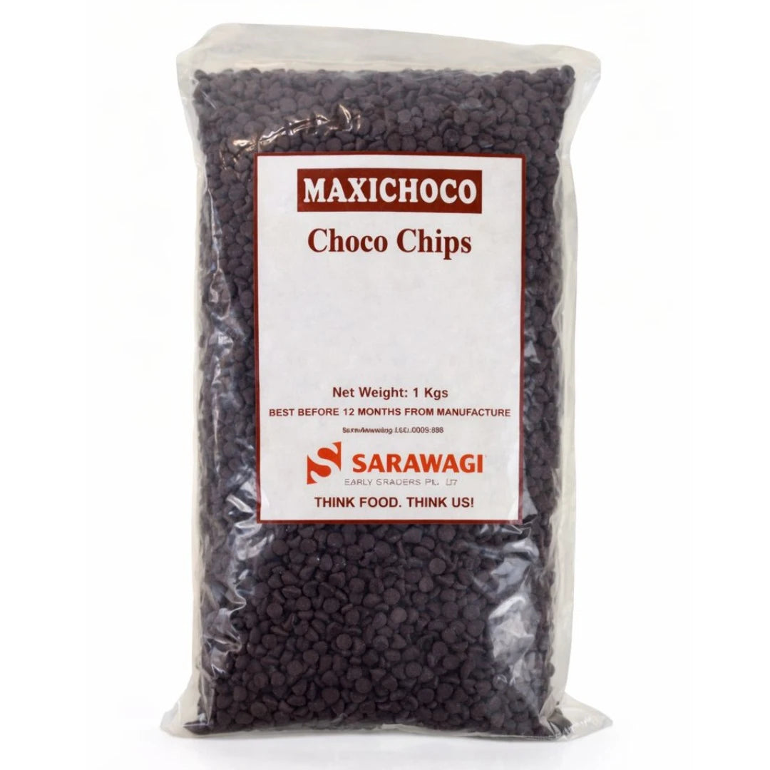 Maxichoco Dark Compound Choco Chips (1 kg)