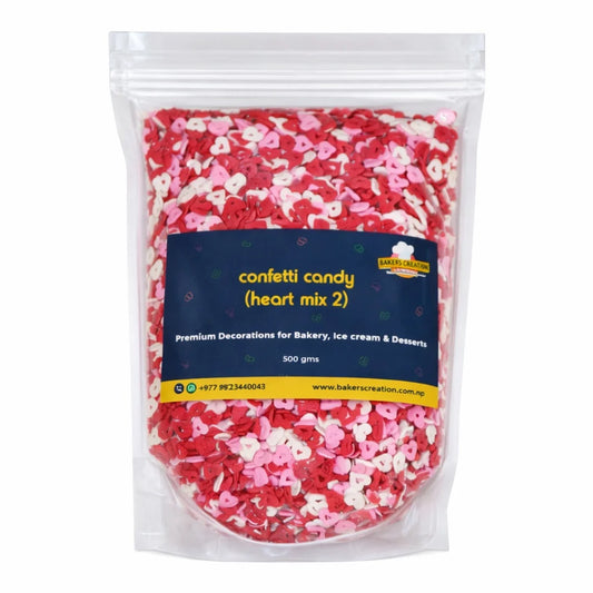 Baker's Creation Cake Sprinkles Mix Red Heart (500 g)