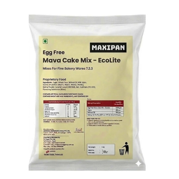 Maxipan Egg-Free Mava Cake Mix Ecolite