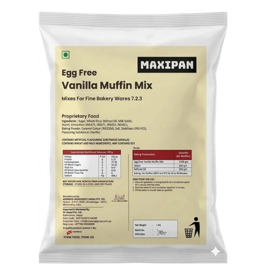 Maxipan Egg-Free Vanilla Muffin Cake Mix (1 kg)