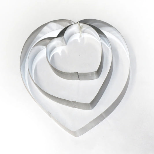Stainless Steel Heart Ring (3 In 1)