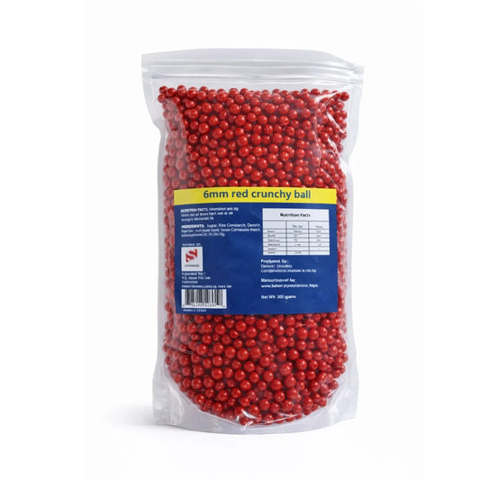 Baker's Creation Cake Sprinkles Red Crunch Ball (6 mm)