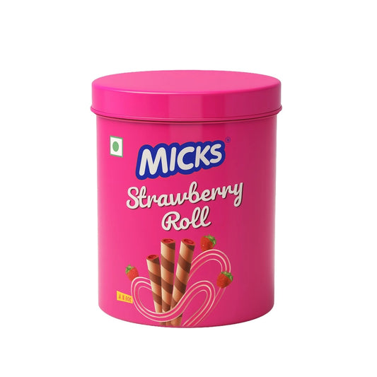 Micks Strawberry Waffer Rolls
