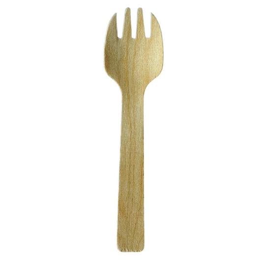 Wooden Sporks 100 pcs Packet (105 mm)