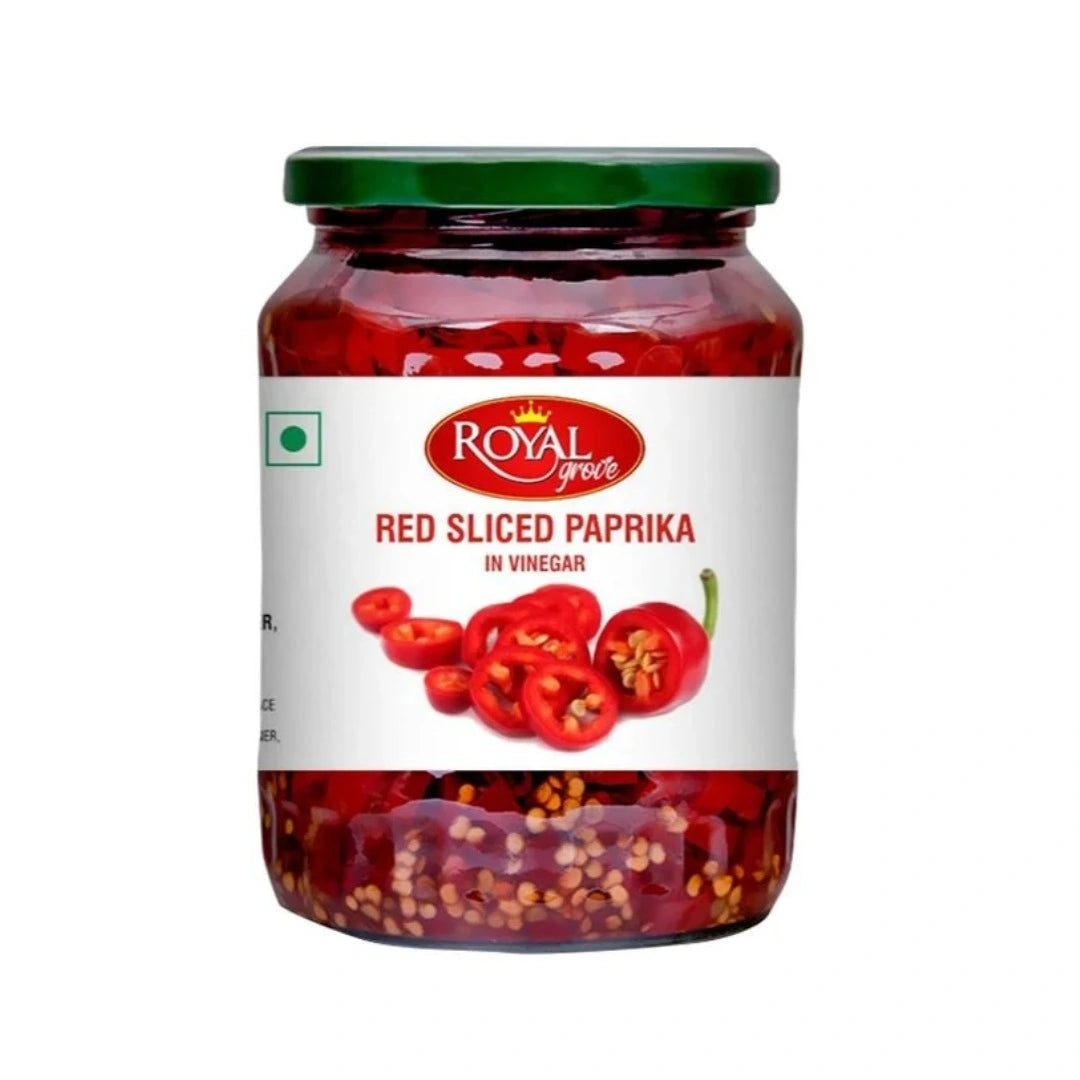 Royal Grove Red Sliced Paprika Jar With Syrup