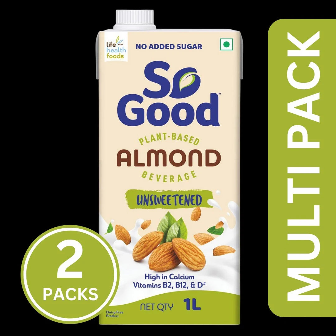 So Good Almond Unsweetened (1 l) (Pack Of 2)
