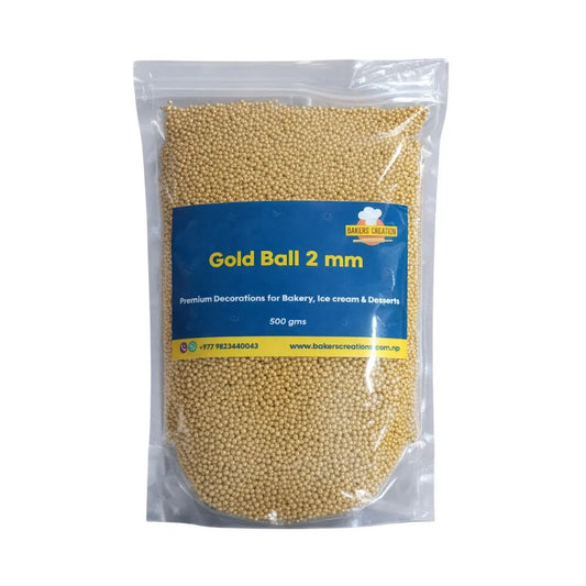 Baker's Creation Golden Ball Sprinkle (2 mm)