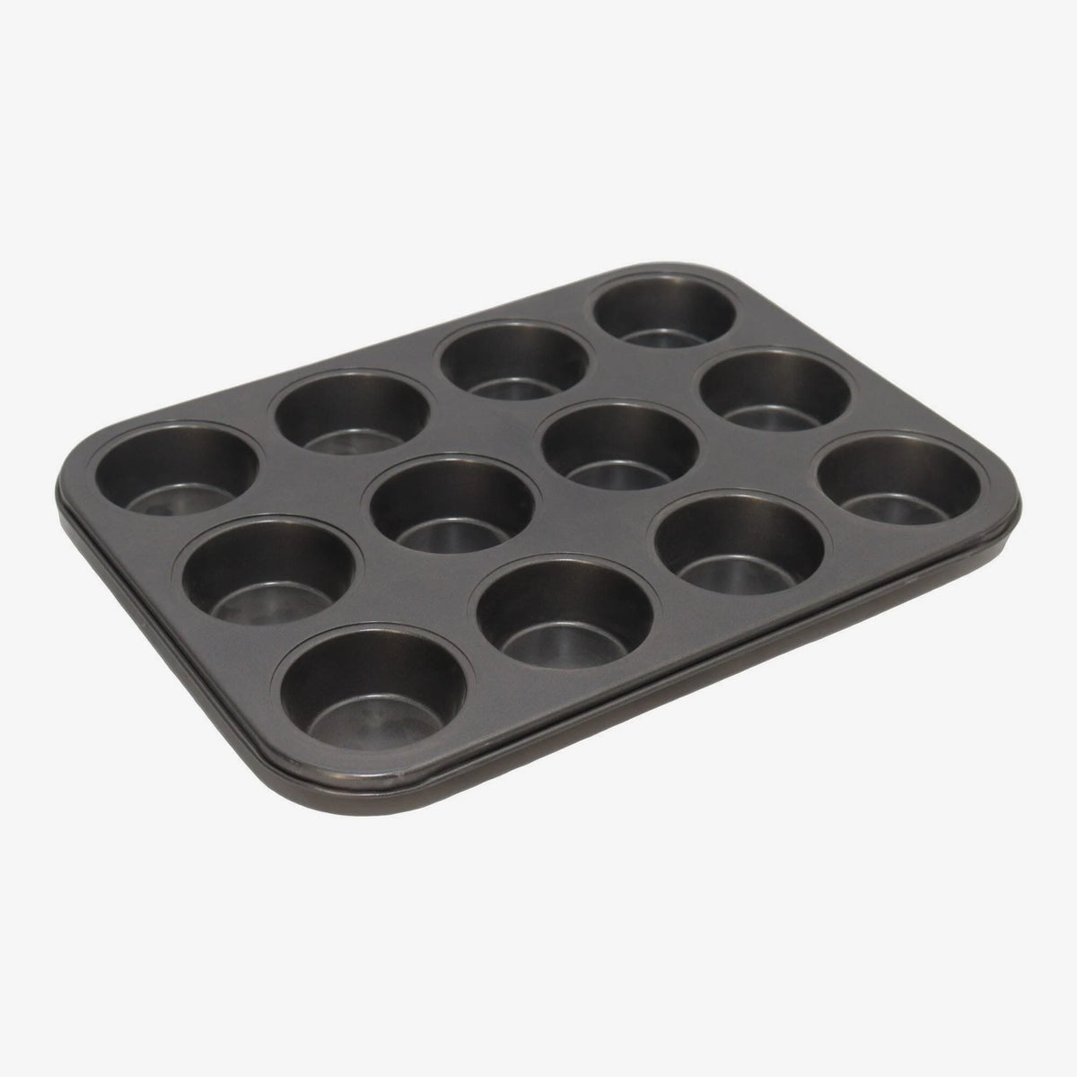 Black Teflon Muffin Tray (12 Cavity)