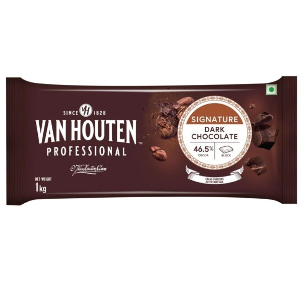 Van Houten Professional Dark Chocolate Block (1 kg)