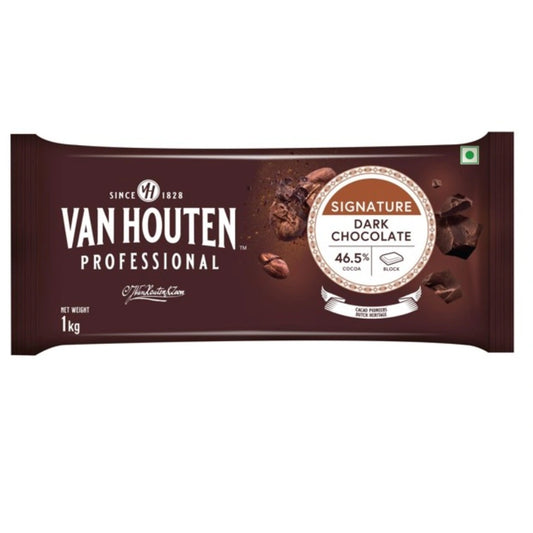Van Houten Professional Dark Chocolate Block (1 kg)