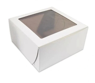 Cake Box Window White (8x8 in)