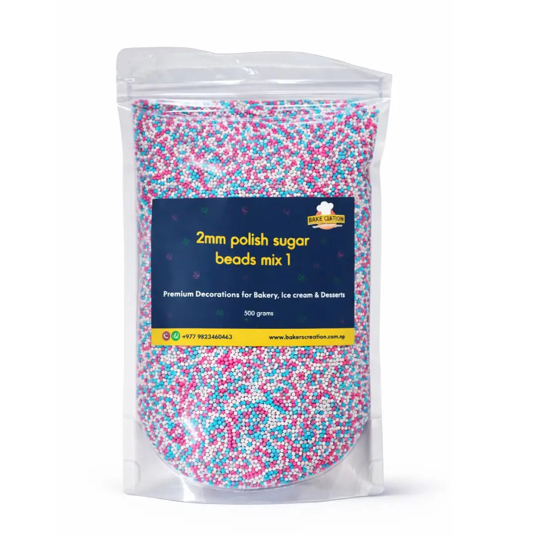 Baker's Creation Polish Sugar Beads Mix 1 (2 mm)