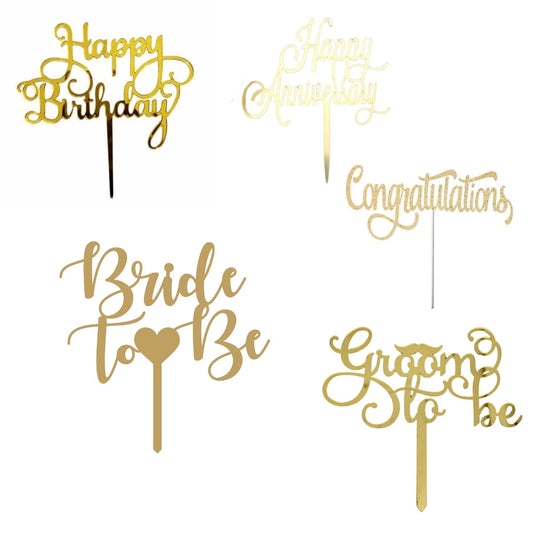 Acrylic Cake Topper (6 in)