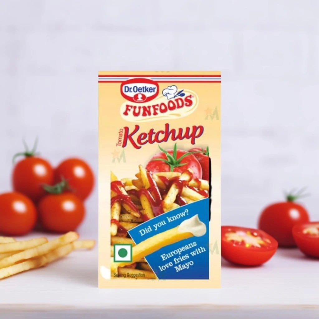 Dr. Oetker Funfoods Tomato Ketchup Sachet (8 g, 100 units)