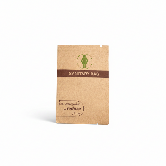 Eco-Friendly Sanitary Disposal Bags - Biodegradable Starch Material (13x26cm)