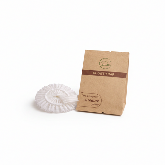 Eco-Friendly Biodegradable Shower Cap - Starch Material with Kraft Paper Packaging