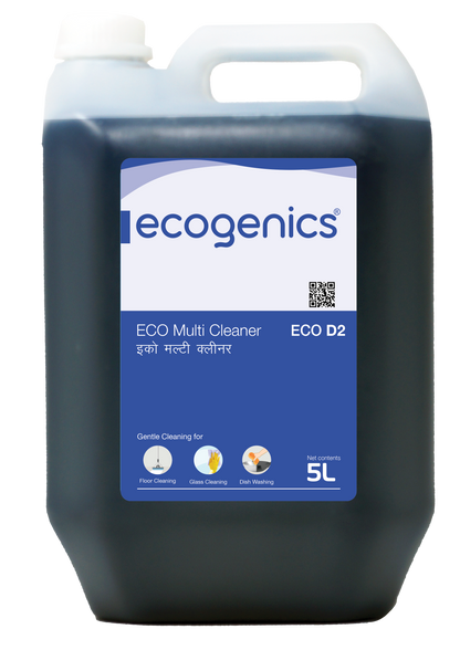Eco multi purpose cleaner 5L for floors dishes glass commercial hotels restaurants Nepal