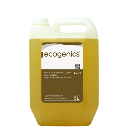 Ecogenics 2-in-1 Sanitizer and Cleaner 5L bottle - antibacterial floor and bathroom cleaner for hotels, hospitals, commercial spaces in Kathmandu Nepal
