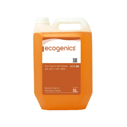 Ecogenics ECO D9 Oven and Grill Degreaser 5L bottle for commercial kitchens, restaurants, hotels, bakeries in Nepal - professional grease and carbon removal