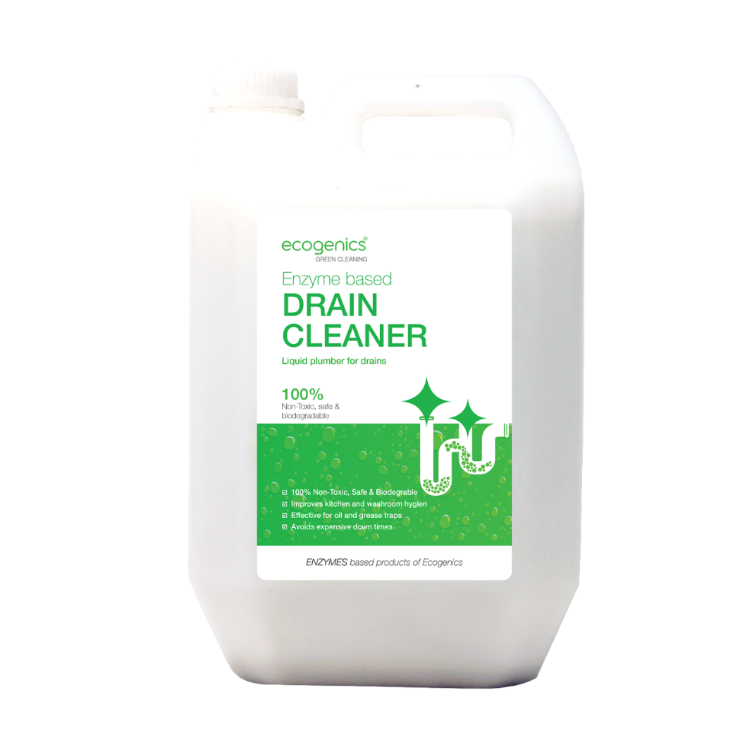 Ecogenics Enzymes Drain and Choking Cleaner 5L bottle - biological drain treatment for hotels, restaurants, commercial kitchens in Kathmandu Nepal