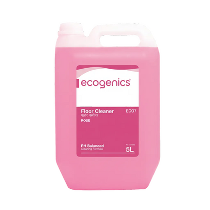 Ecogenics eco-friendly antibacterial floor cleaner with rose fragrance 5L bottle for homes and hotels in Nepal