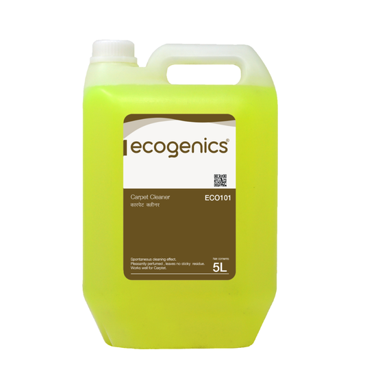 Ecogenics carpet cleaner 5L dust bursting formula quick dry upholstery shampoo hotels Nepal