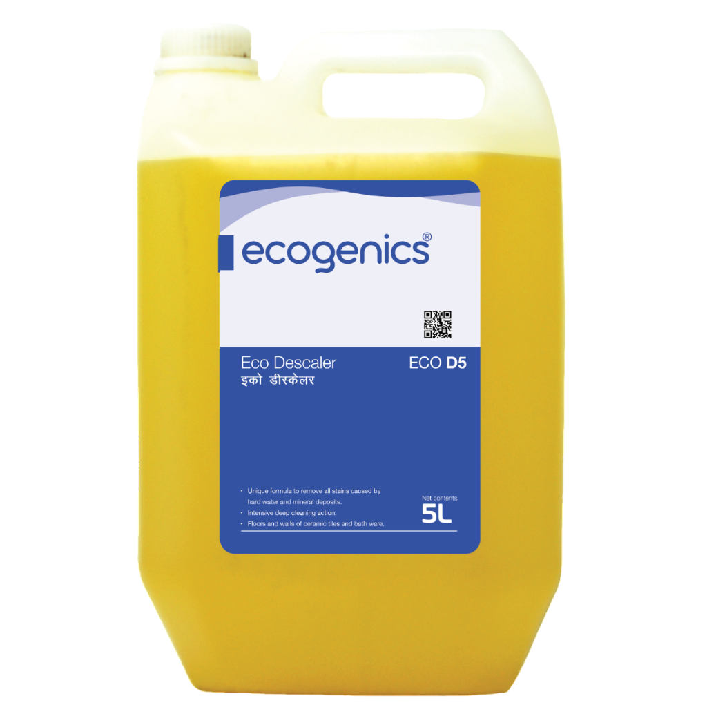 Ecogenics descaler 5L de-scaling action stain removal floor tiles ceramic hotels restaurants Nepal