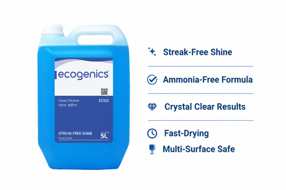 Ecogenics Glass Cleaner 5L - Streak-Free | Wholesale Nepal