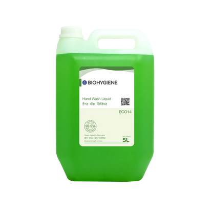 Ecogenics Hand Wash Liquid 5 liter Green Apple and Aloe Vera eco friendly pH balanced hand soap for hotels restaurants offices Nepal wholesale Kathmandu