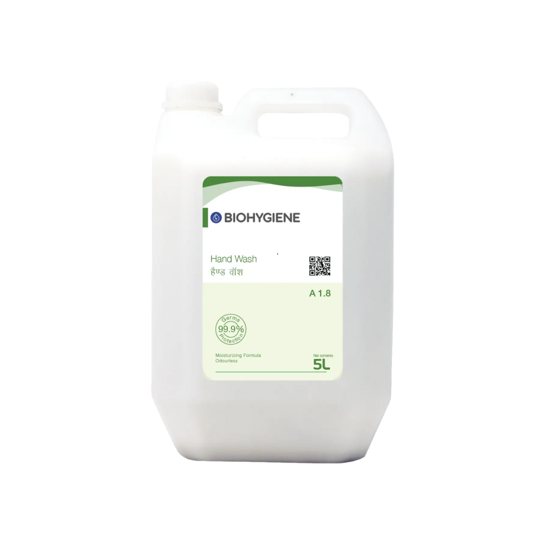 Biohygiene hand wash container on a white background