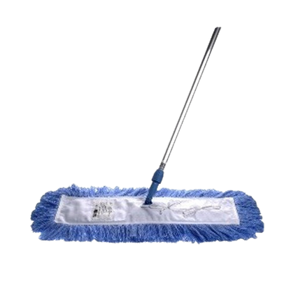 Kibble Dustie Dry Mop Acrylic - Professional dry mopping system with electrostatic acrylic fibers and cotton backing for dust control in hotels, offices, hospitals in Nepal. Pocket style design, 45/60/80cm sizes. Wholesale supplier Rajdhani Trade Hub Kathmandu.