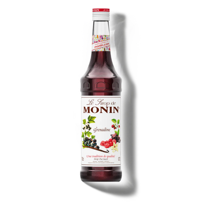 Monin Grenadine Syrup 1L glass bottle vibrant deep red pomegranate blackcurrant raspberry premium French syrup Tequila Sunrise Shirley Temple cocktails mocktails bar essential Nepal wholesale Kathmandu HORECA bars restaurants