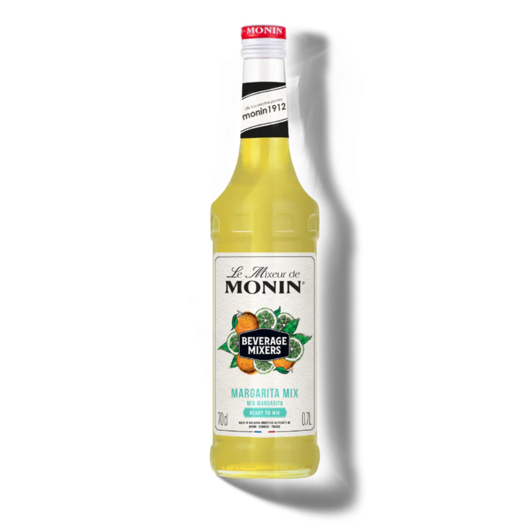 Monin Margarita Mix 700ml glass bottle natural citrus green concentrate Persian limes zesty lemons organic agave nectar premium French cocktail mix frozen on-the-rocks margaritas Nepal wholesale Kathmandu HORECA bars restaurants nightclubs