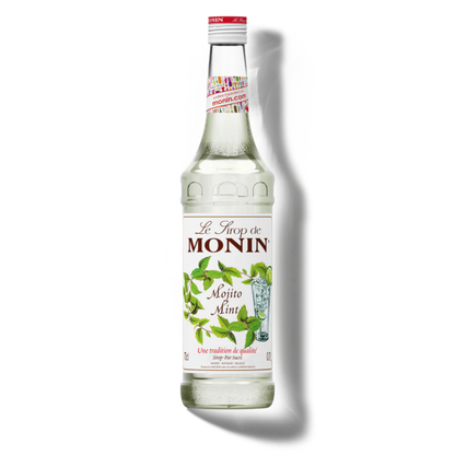 Monin Mojito Mint Syrup 1L glass bottle fresh mint lime mojito premium French syrup classic mojito cocktails virgin mocktails bar essential Nepal wholesale Kathmandu HORECA bars beach clubs poolside