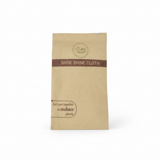 Eco-Friendly Shoe Shine Cloth - Kraft Paper Packaging
